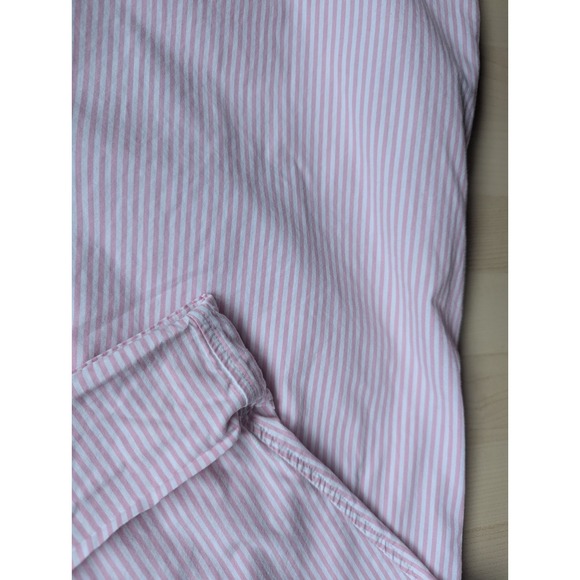 Lauren Ralph Lauren Classic Traditional Pink White Striped Cotton Sleep Dress - Picture 6 of 9